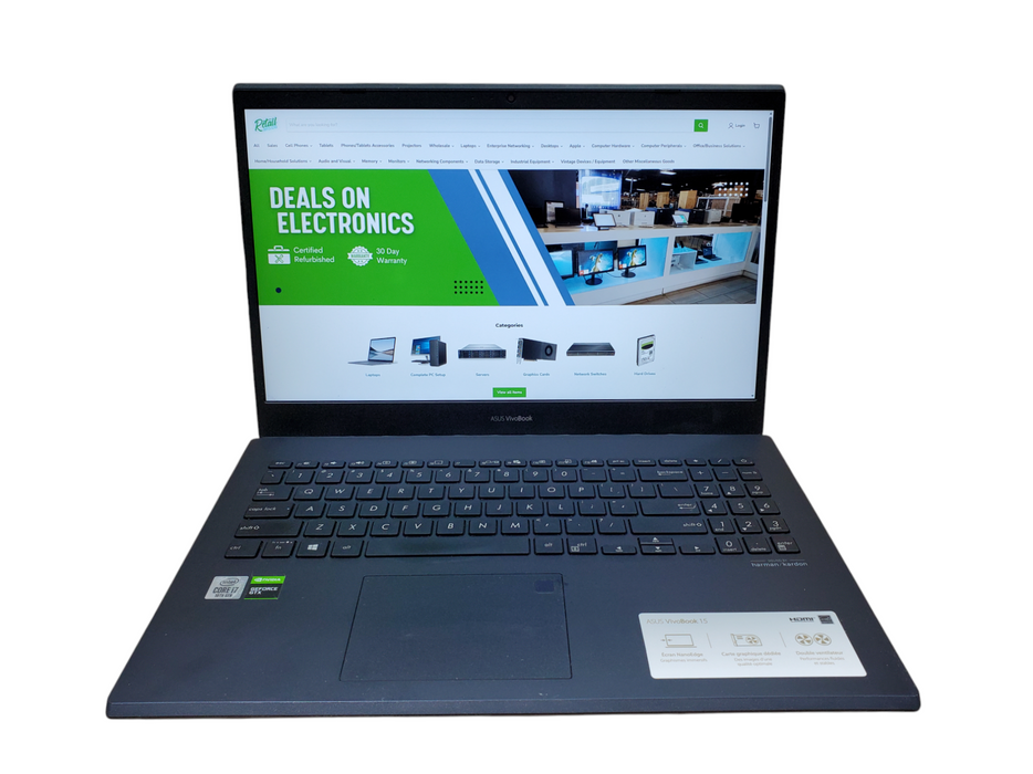 Asus VivoBook 15 | Intel Core i7-10750H, 16GB DDR4, GTX 1650 4GB, 256GB SSD  Lap200
