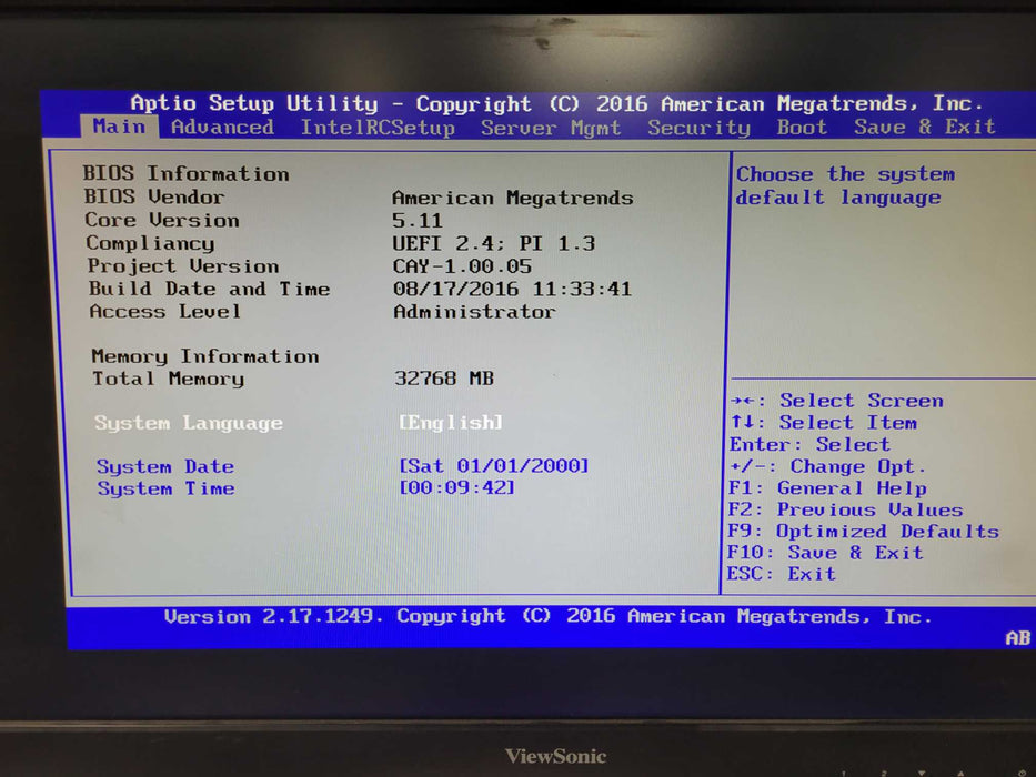 IBM 2147-SV1 2U SAN Volume Ctrl 2x E5-2667v4 8C, 32GB 8x 2.5" SAS Bays 2x PSU _