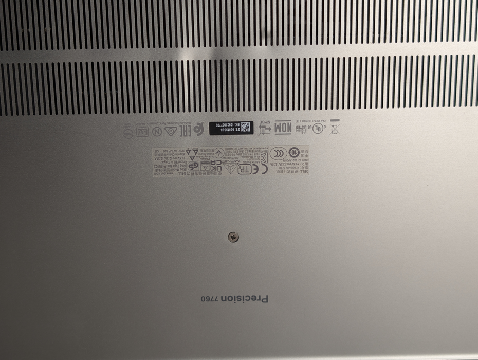DELL Precision 7760 Intel Core i9-11950H RTX A3000 6GB GPU PLEASE READ  - Lap200