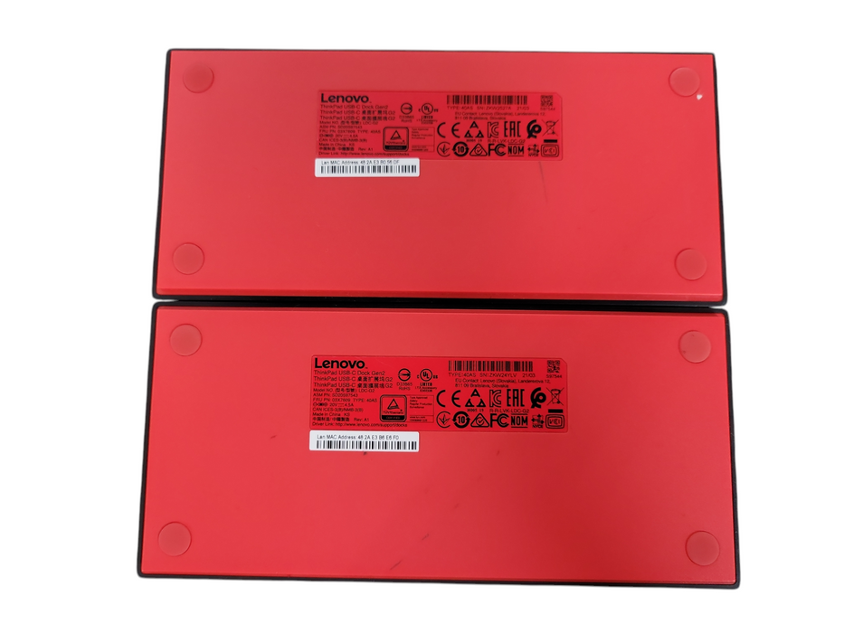 LOT 2x Lenovo ThinkPad USB-C Dock Gen 2 LDC-G2 !