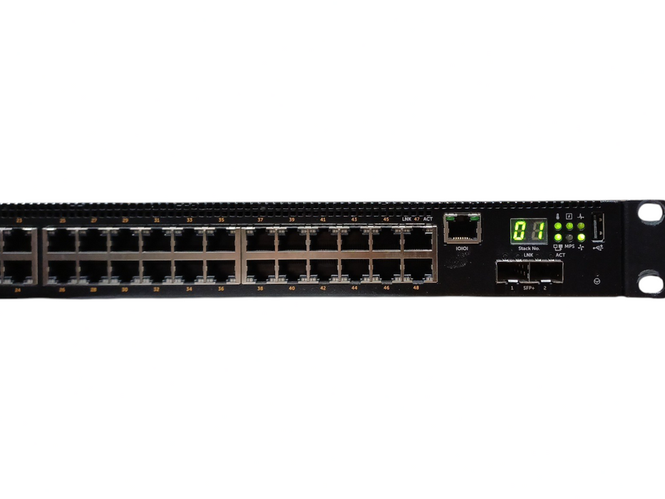 Dell Networking N2048P, 48-Port Gigabit PoE+, 2x 10G SFP+ Managed Switch