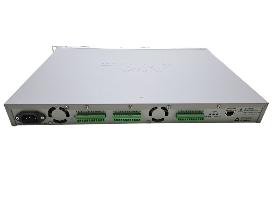 Axis 291 1U Video Serv Rack w/ 3x Q7406 Video Encoder Blades | 0267-001-05 )