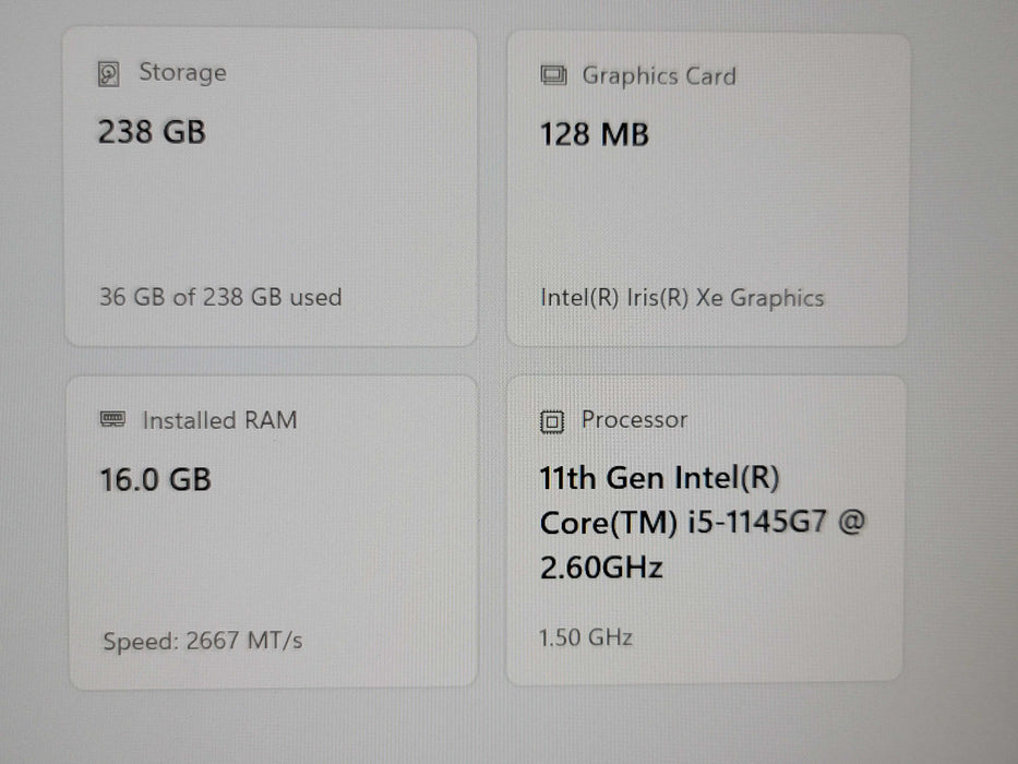 Dell Latitude 5420 i5-1145G7 16GB RAM 256GB NVMe READ β Lap200