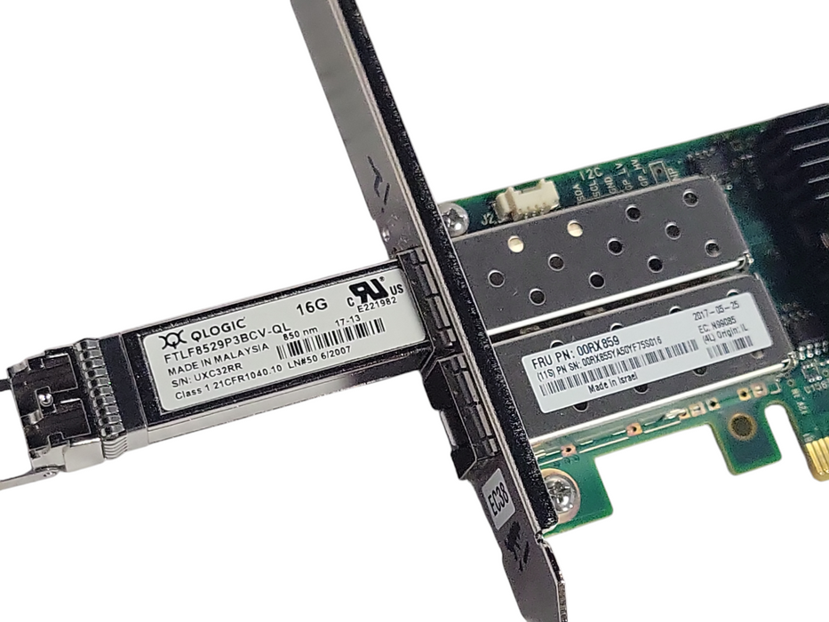 IBM 00RX859 PCIe3 2-Port 10GbE NIC SFP+ Network Adapter, FH Bracket _