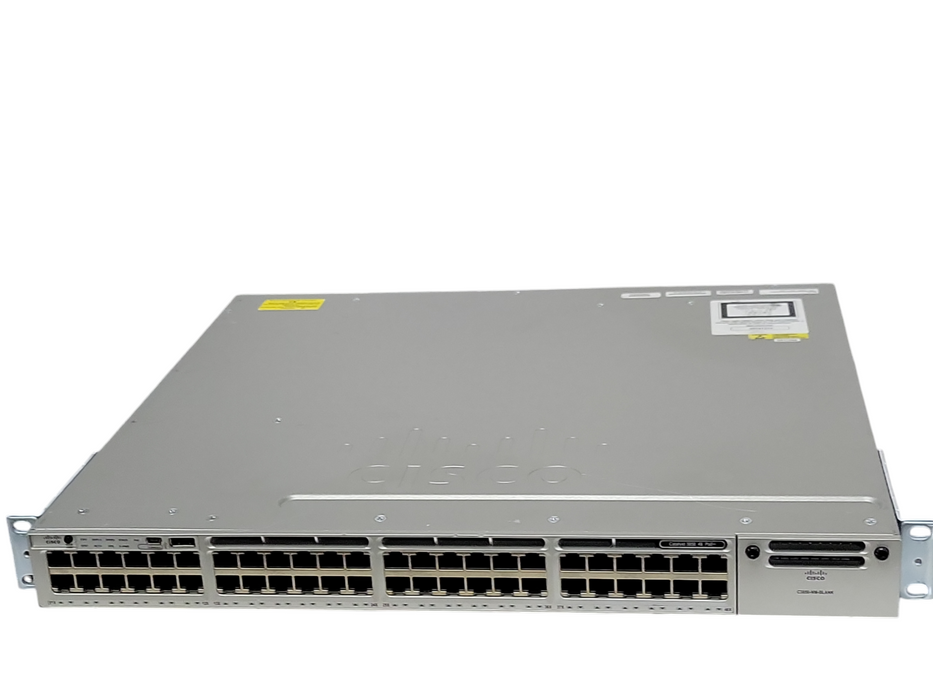 Cisco WS-C3850-48F-L 48-Port PoE 3850 Switch 1100W AC LAN Base _