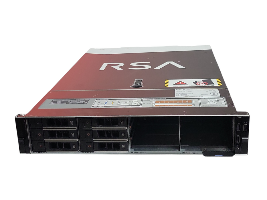Dell/RSA R740xd 2x Xeon Gold 6132 32GB DDR4 H740P Mini 6x 8TB SAS 2x PSU _