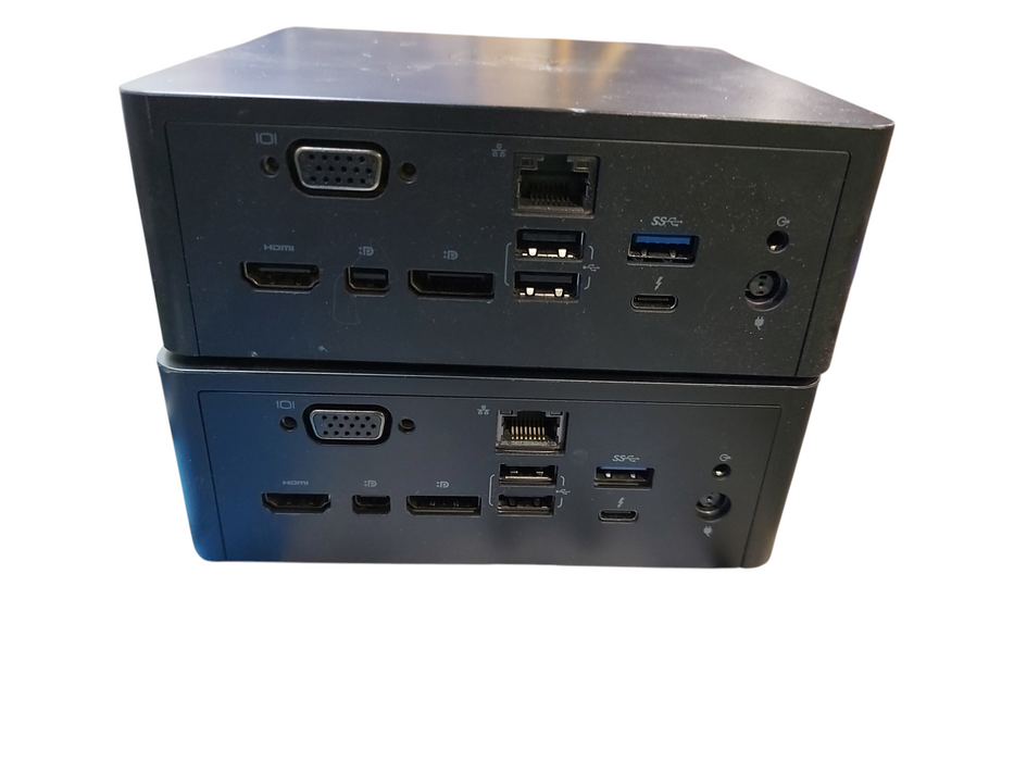 Lot 5x Assorted Models Dell Docking Stations with Power Adapters