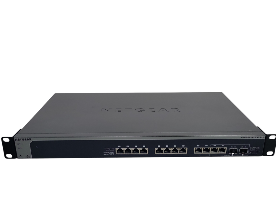 NETGEAR 12-Port 10GbE Smart Switch XS712T 12x 10GbE RJ45 2x SFP+ _