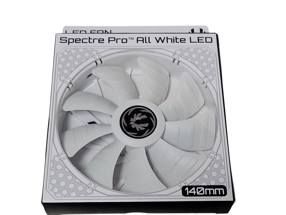 New spectre Pro all white LED 140mm BFF-WPRO-14025R-RP LED fan  Q_