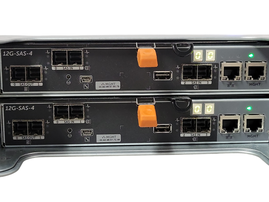 DELL PowerVault MD3420 24x 2.5'' 2x 12G-SAS-4, 2x PSU array, No HDD _