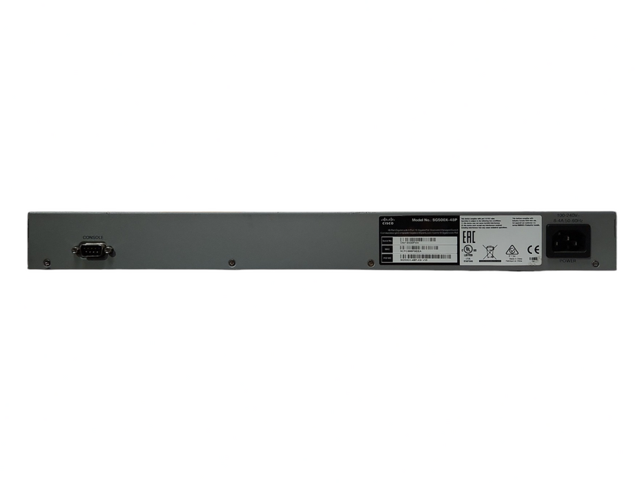 Cisco SG500X-48P-K9 V05 48-Port Gigabit Stackable Ethernet Switch