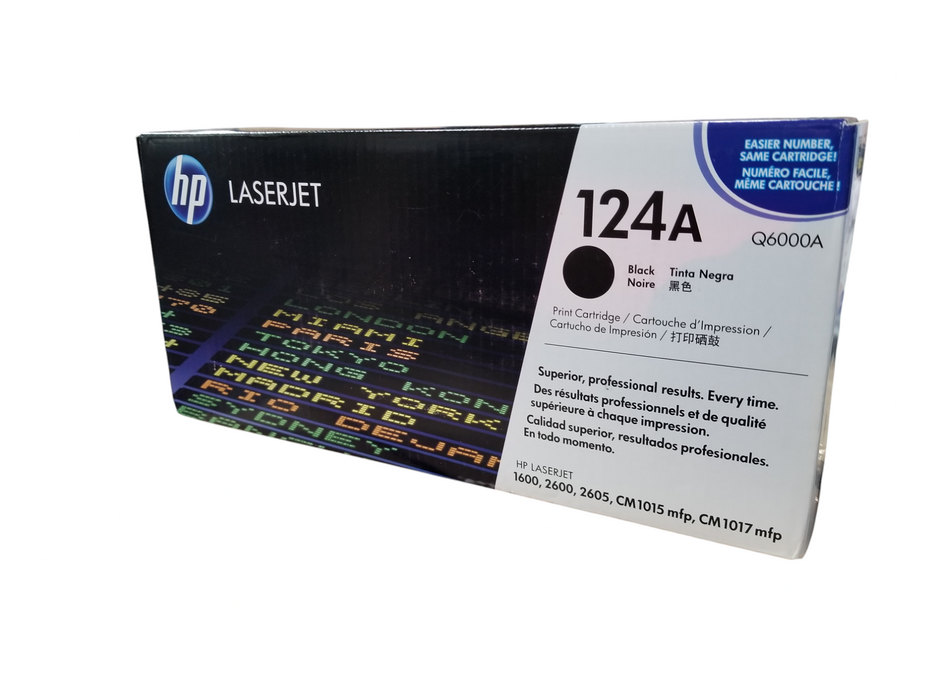 HP 124A LaserJet Toner Cartridge Q6000A - Black