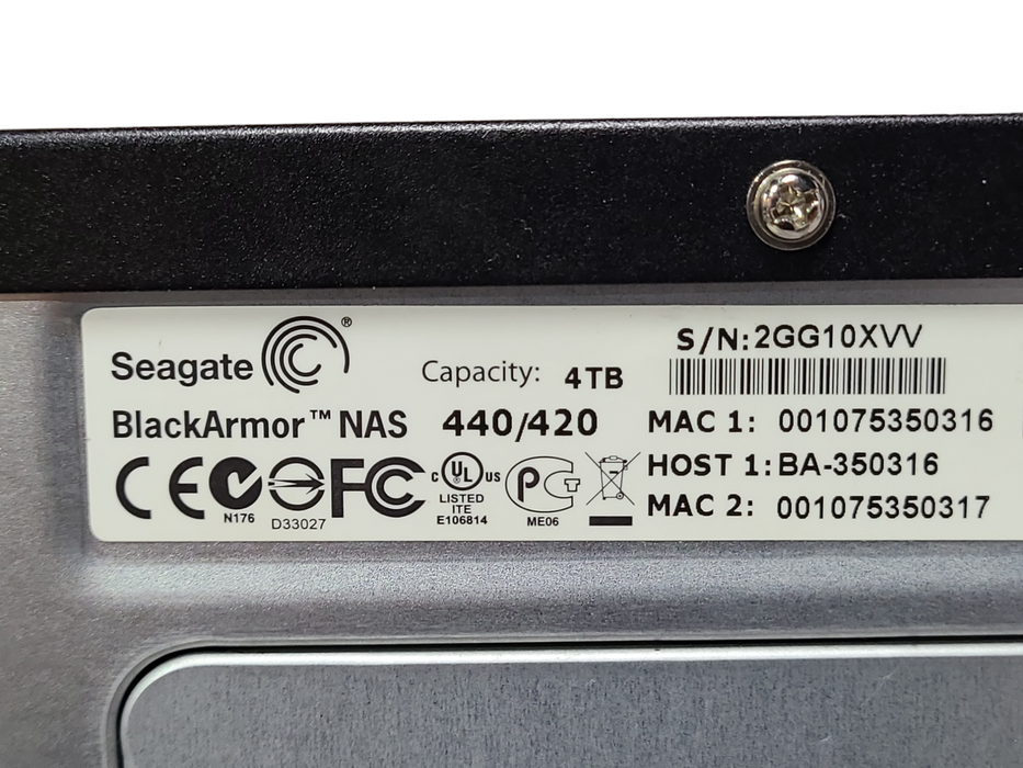 Seagate BlackArmor NAS 440/420 Centralized Network Storage, READ