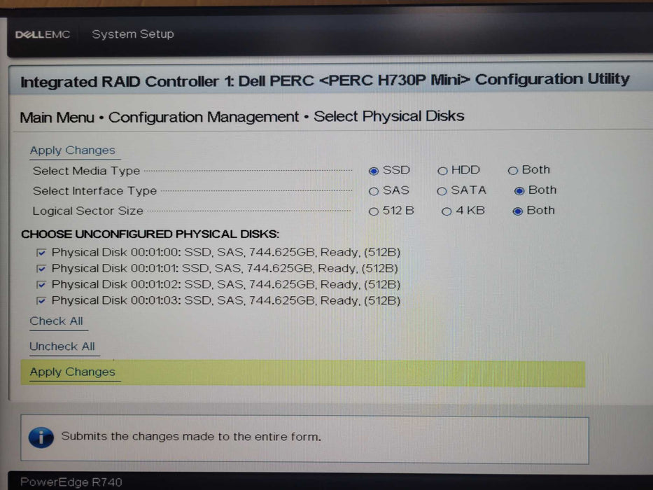 Dell PE R740, 1x Xeon silver 4110, 32GB, 4x 800GB SAS SSD + 4x 2TB SAS, SEE _