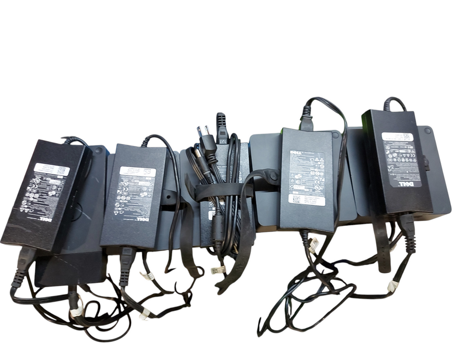 Lot 5x Assorted Models Dell Docking Stations with Power Adapters