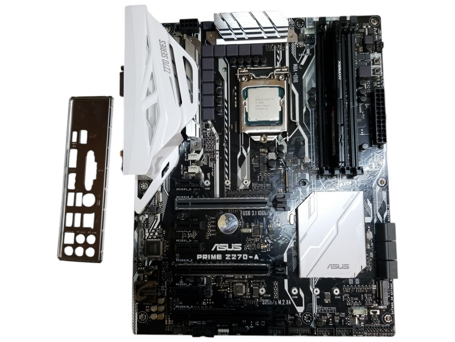 Asus Prime Z270-A w/ core i5-7600K CPU 8GB DDR4 RAM  IO Shield
