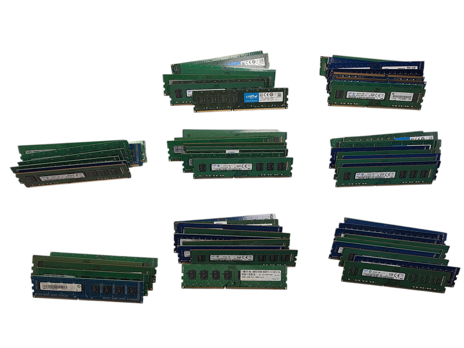 Lot of 75x Various brands 8GB PC3/PC3L Desktop RAM Q$