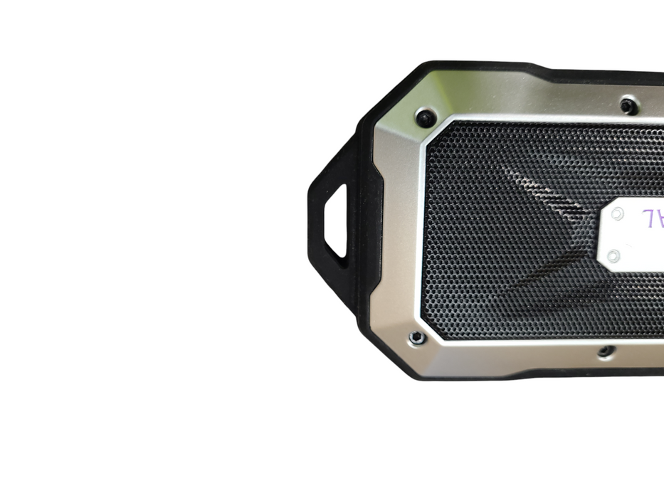 Boulder 7199-85 Portable Wireless Bluetooth Outdoor Speaker- Silver & Black