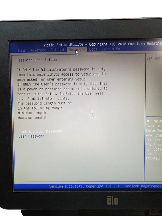 ELO 15" Touch POS ESY15X2 Celeron J1900 4GB DDR3 - No HDD