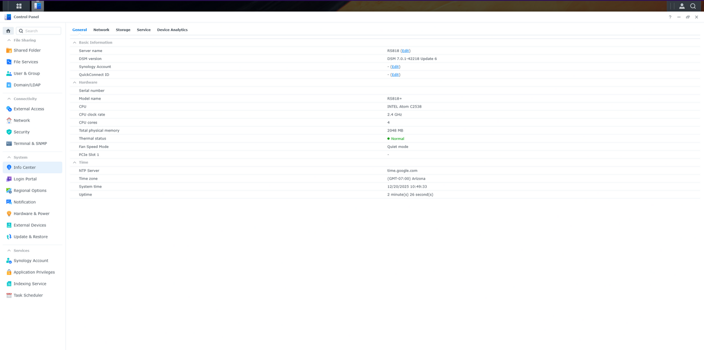 Synology RS818RP+ RackStation 4-Bay NAS, No HDD & Caddies