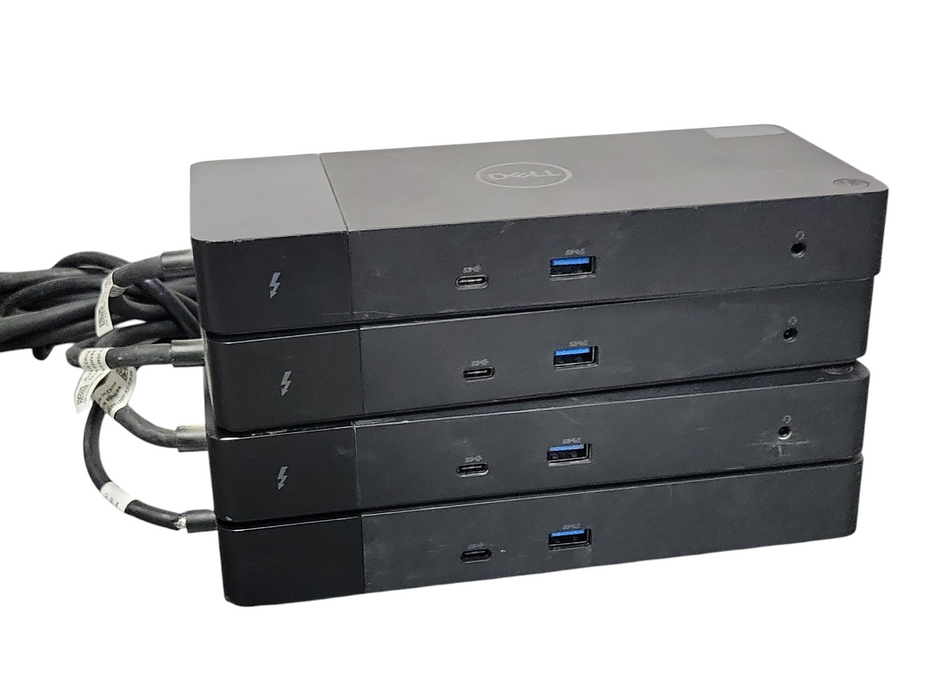 Lot of 4x Dell (3x WD19TB and 1x WD19S) Docking stations, READ _