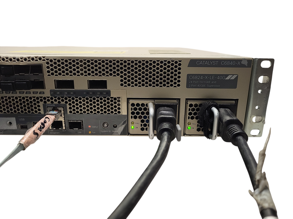 Cisco C6824-X-LE-40G Catalyst 6824-X-Chassis 2 x 40G Dual AC Power READ $