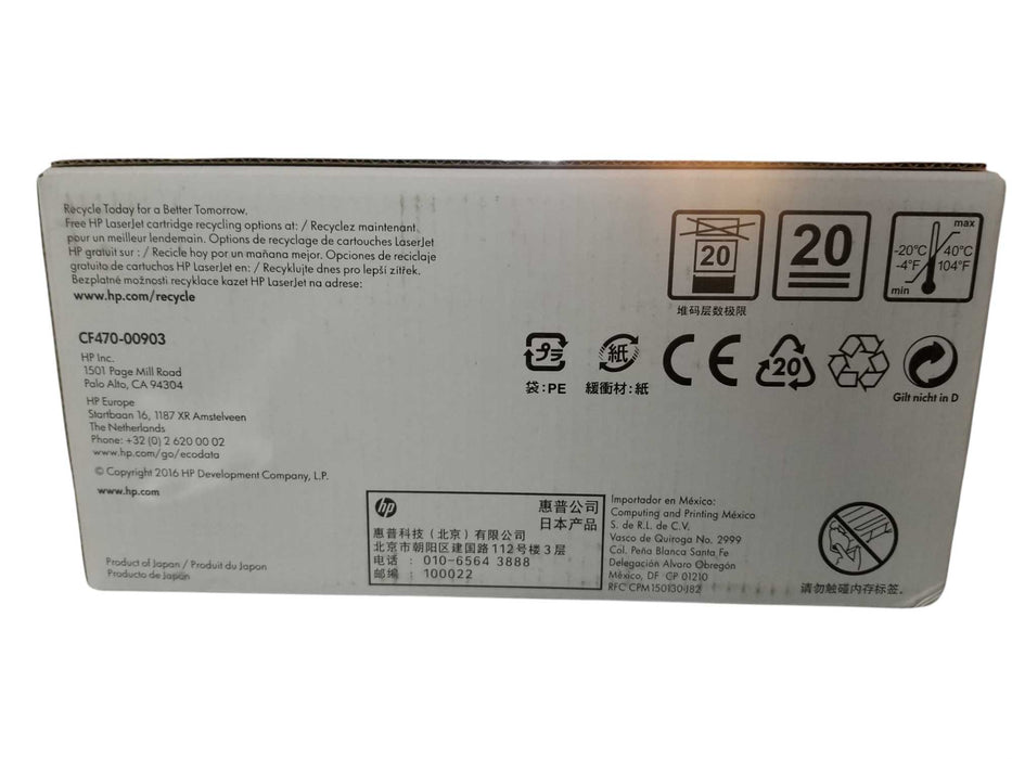 Genuine HP LaserJet CF470XC High Yield Toner Cartridge -Black / New-Sealed Q