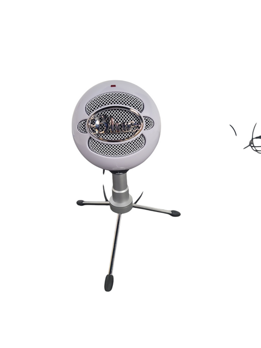 Blue Snowball White USB Plug And Play Condenser Podcast Microphone !