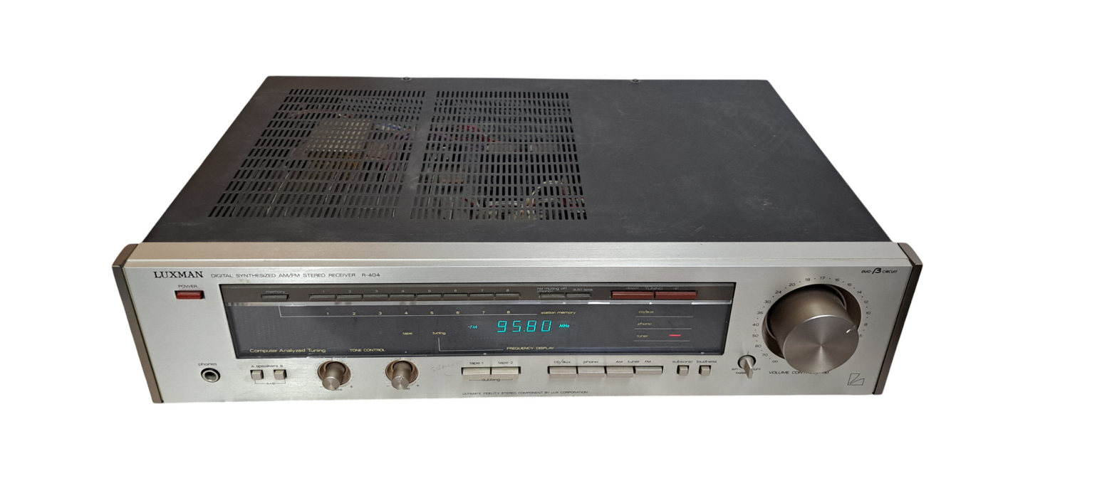 Luxman R-404 Digital Synthesized AM/FM Stereo Receiver| READ