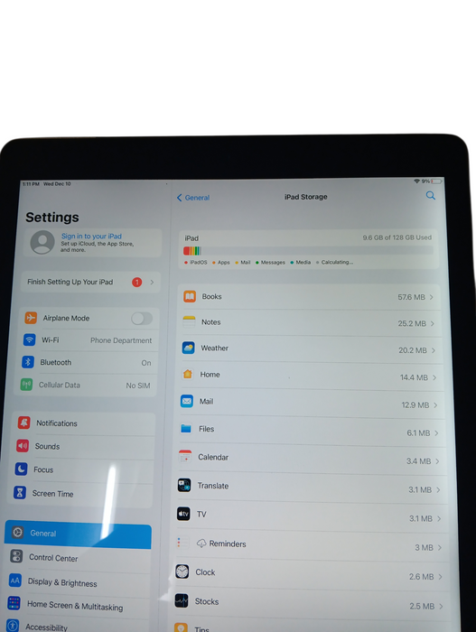 Apple iPad Pro 12.9-inch 1st Gen - Space Gray - 128GB [A1652] READ