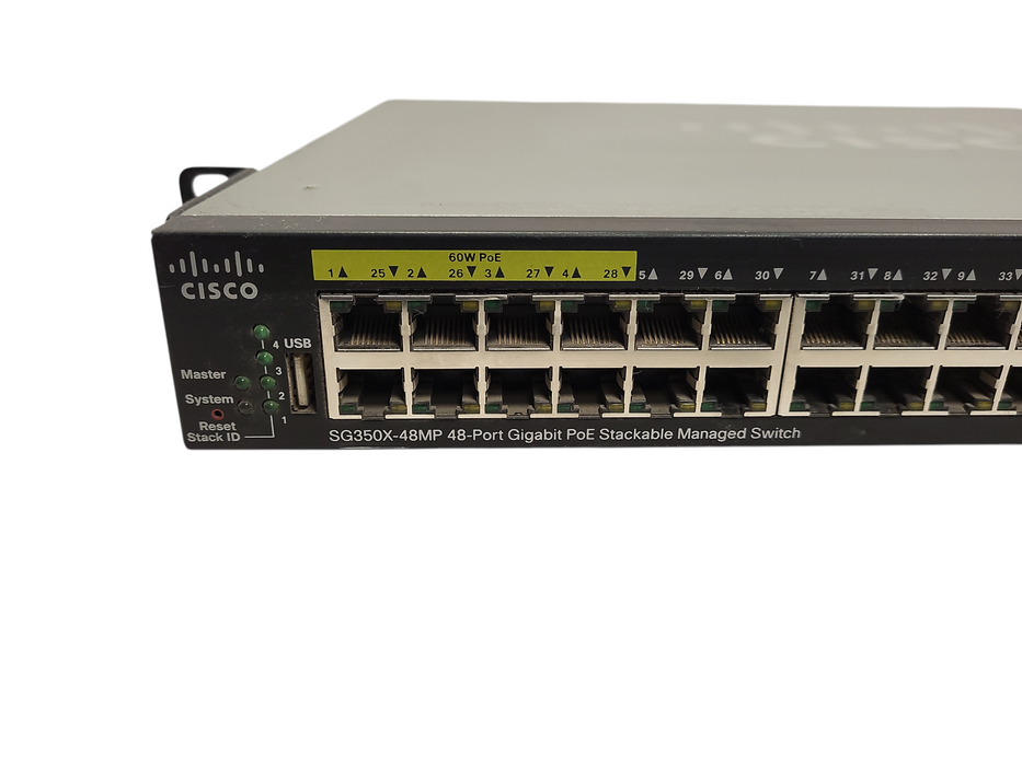 Cisco SG350X-48MP 48-Port Gigabit PoE Stackable Managed Switch $