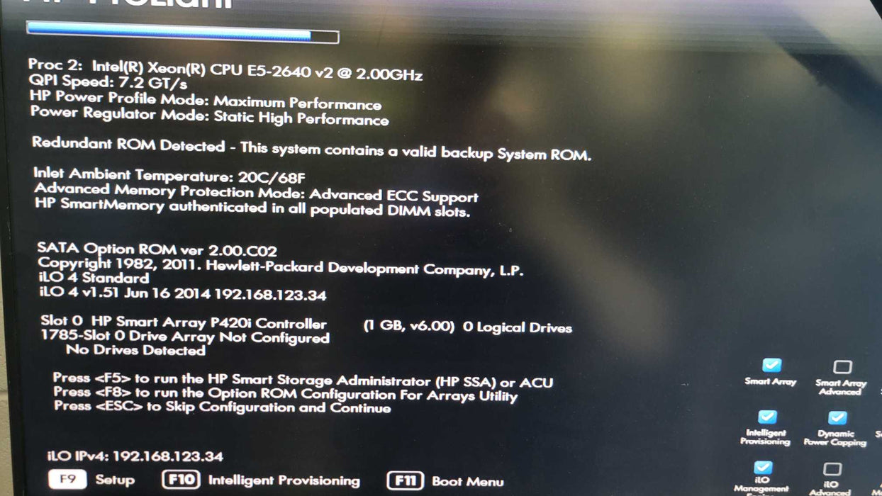 HP PL DL360p Gen8 - 2x Xeon E5-2640 v2 | 139GB RAM | NO HDD | P420i | 2xPSU %