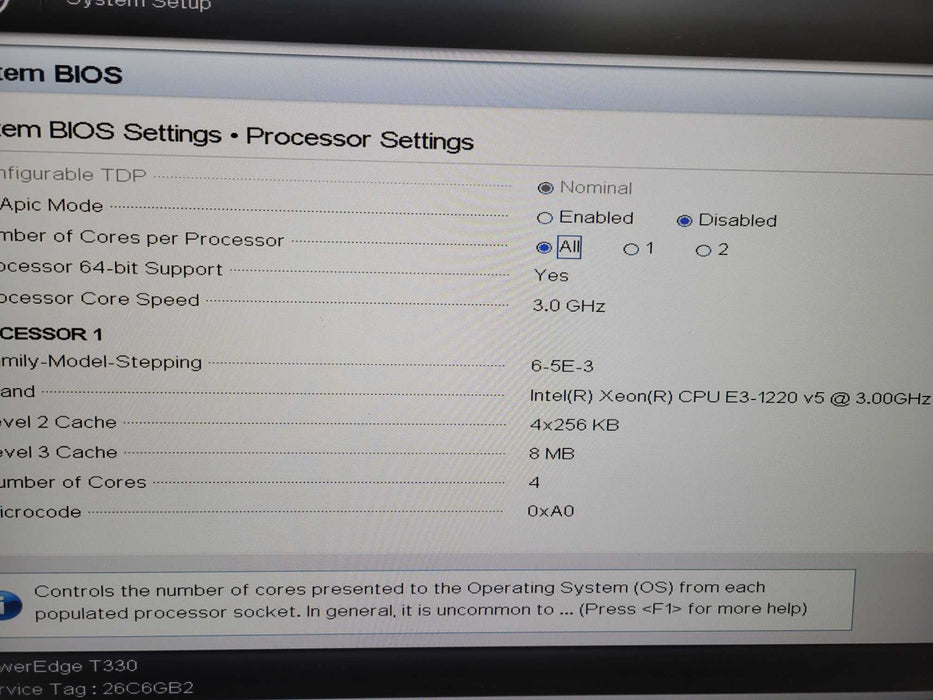 Dell PowerEdge T330 8x3.5", Xeon E3-1220v5, 16GB DDR4, H330 !