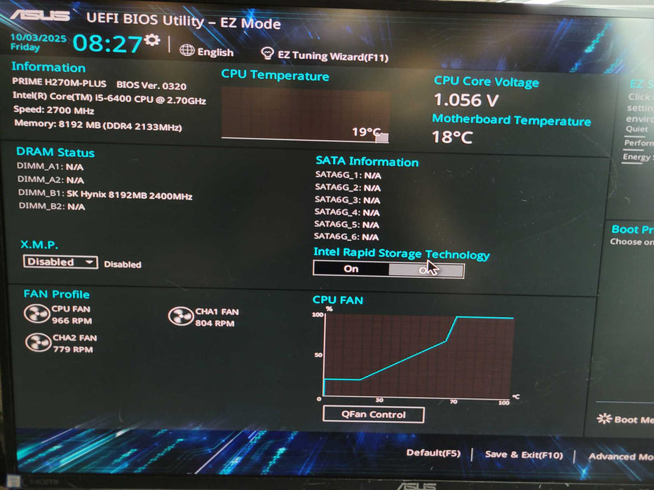 Intel Core i5-6400 ASUS PRIME H270M-PLUS 8GB DDR4 + I/O Plate %
