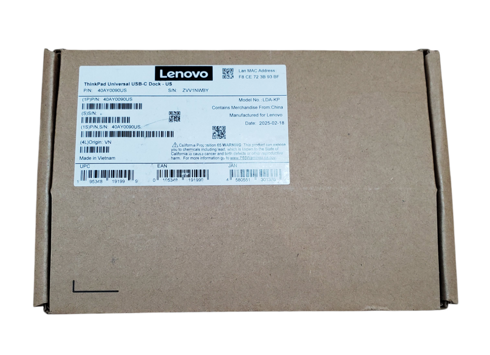 Lenovo 40AY0090US ThinkPad Universal USB-C Docking Station - New Open Box