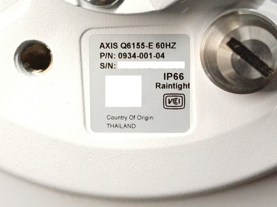 Axis Q6155-E 60Hz PTZ Dome Network Camera 0934-001