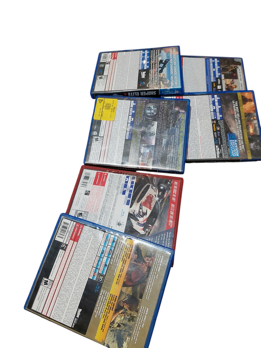 Bundle of 6 PS4 Games , need for speed , call of duty , sniper =