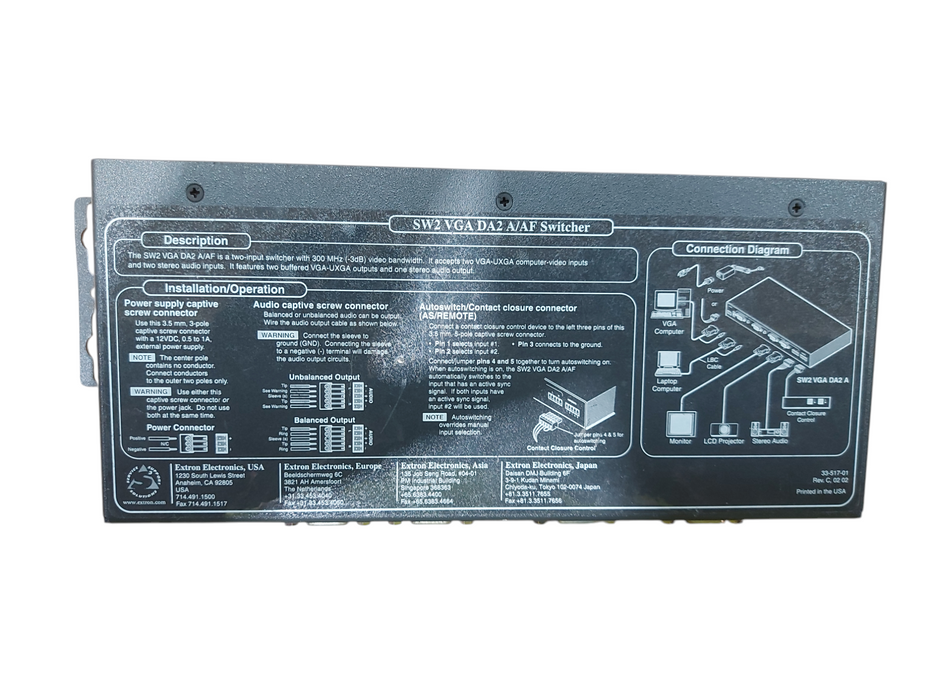 Lot 10x Assorted Extron products (read description)