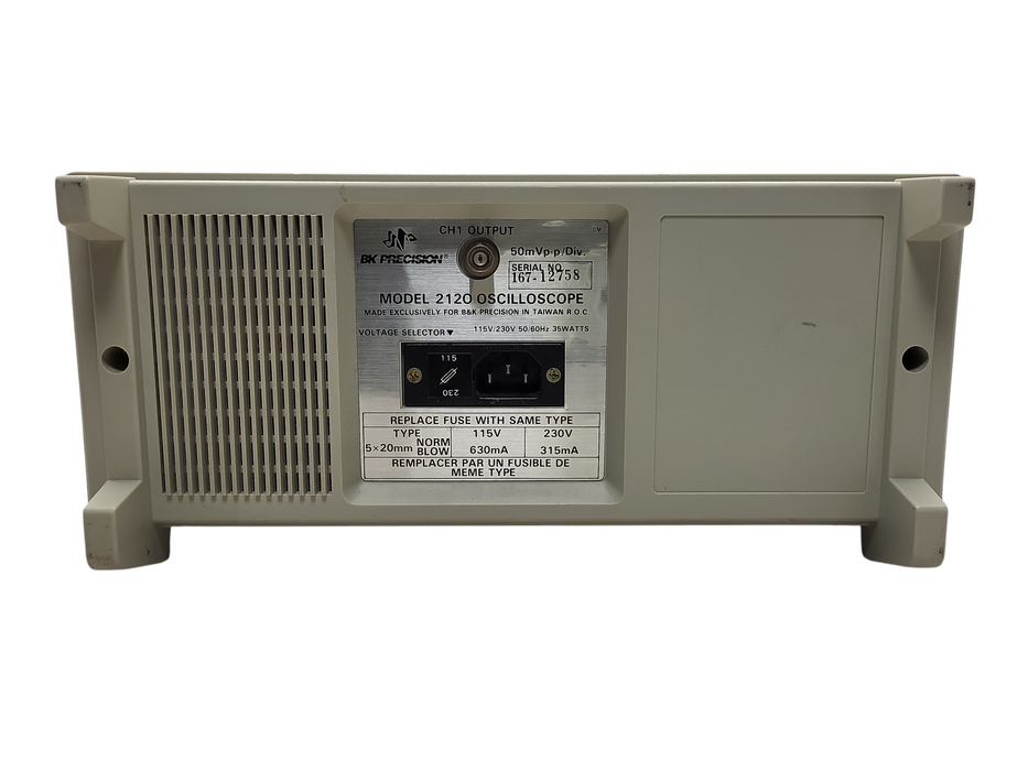 B&K Precision Model 2120 Oscilloscope READ $