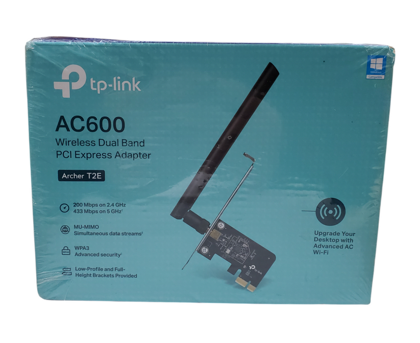 NEW- TP-Link Archer T2E AC600 Wireless Dual Band PCI Express Adapter