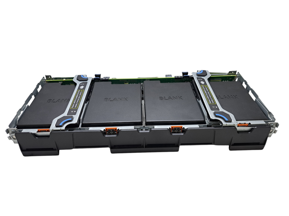 Dell R740xd 4 x 3.5" Drive Expansion Backplane Bay F7DF5 w/ Disk Trays )