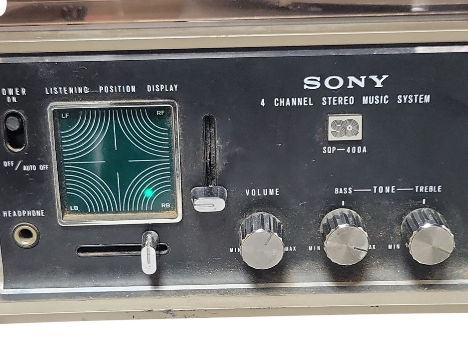Sony 4CH Stereo music System SQP-400A, No Speaker, READ _