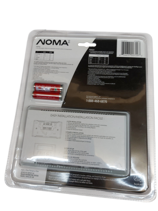 NOMA 7-day programmable thermostat
