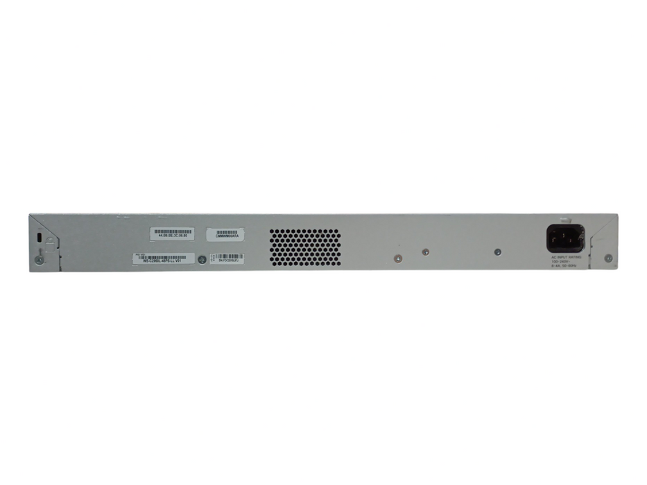 Cisco WS-C2960L-48PS-LL V01 48-Port Gigabit PoE Network Switch