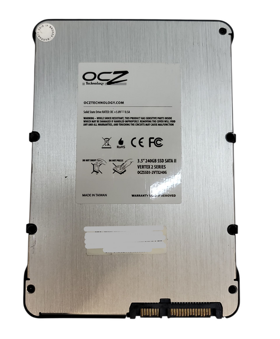 Lot 10x 240GB SATA 3.5" 3Gb/s OCZSSD3-2VTX240G Vertex 2 Series MLC SSD +