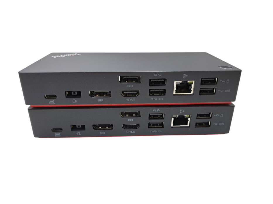 Lot of 2x Lenovo ThinkPad USB-C Dock Gen2 LDC-G2 40AS