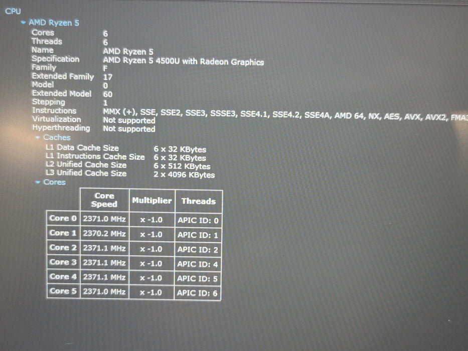 Lenovo ThinkPad E15 Gen 2 Ryzen 5 4500U 16GB RAM 256GB NVMe READ β Lap200