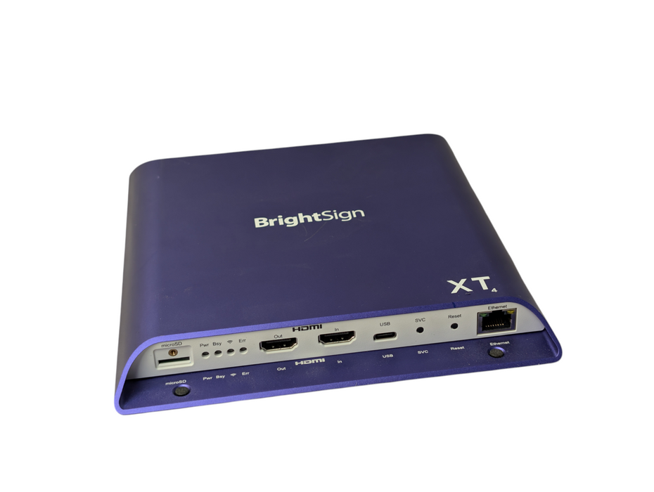 BrightSign XT4 XT244 HDMI 4K PoE Power Networked Digital Signage Player  Q-
