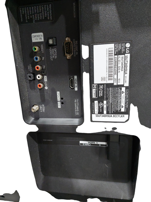 LG 55" TV Model: 55UT340H9UA LG Commercial Lite 55UT340H9UA Q=