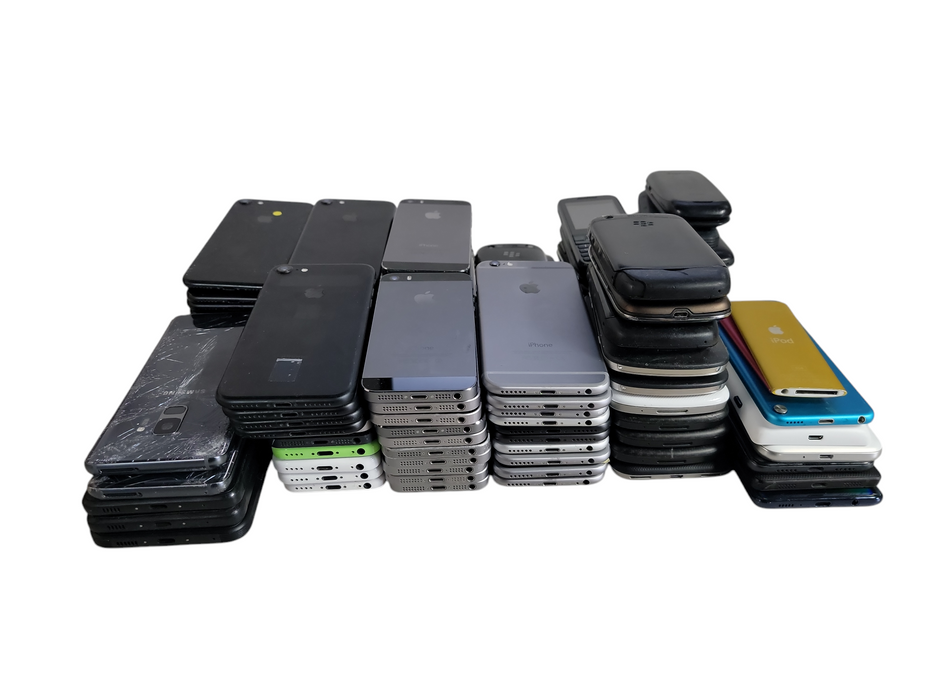 Lot of 100x Assorted Phones [Apple/Samsung/Mixed] (